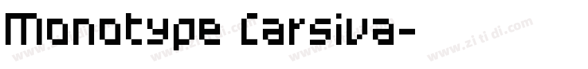 Monotype Carsiva字体转换